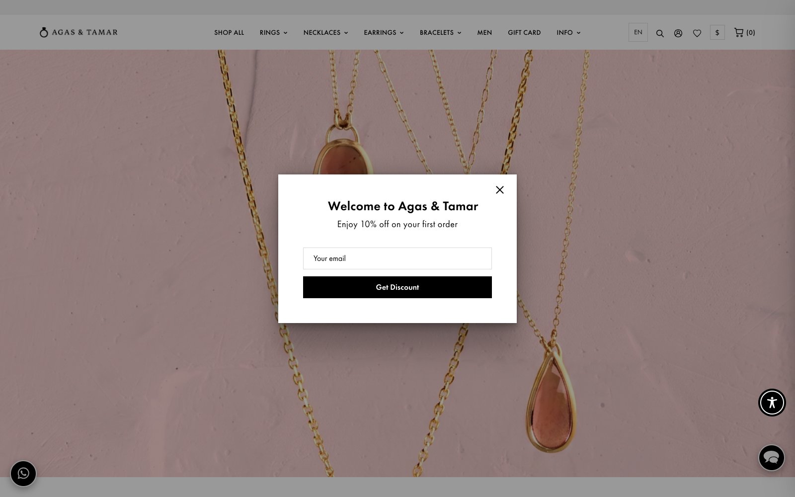 Agas & Tamar homepage hero
