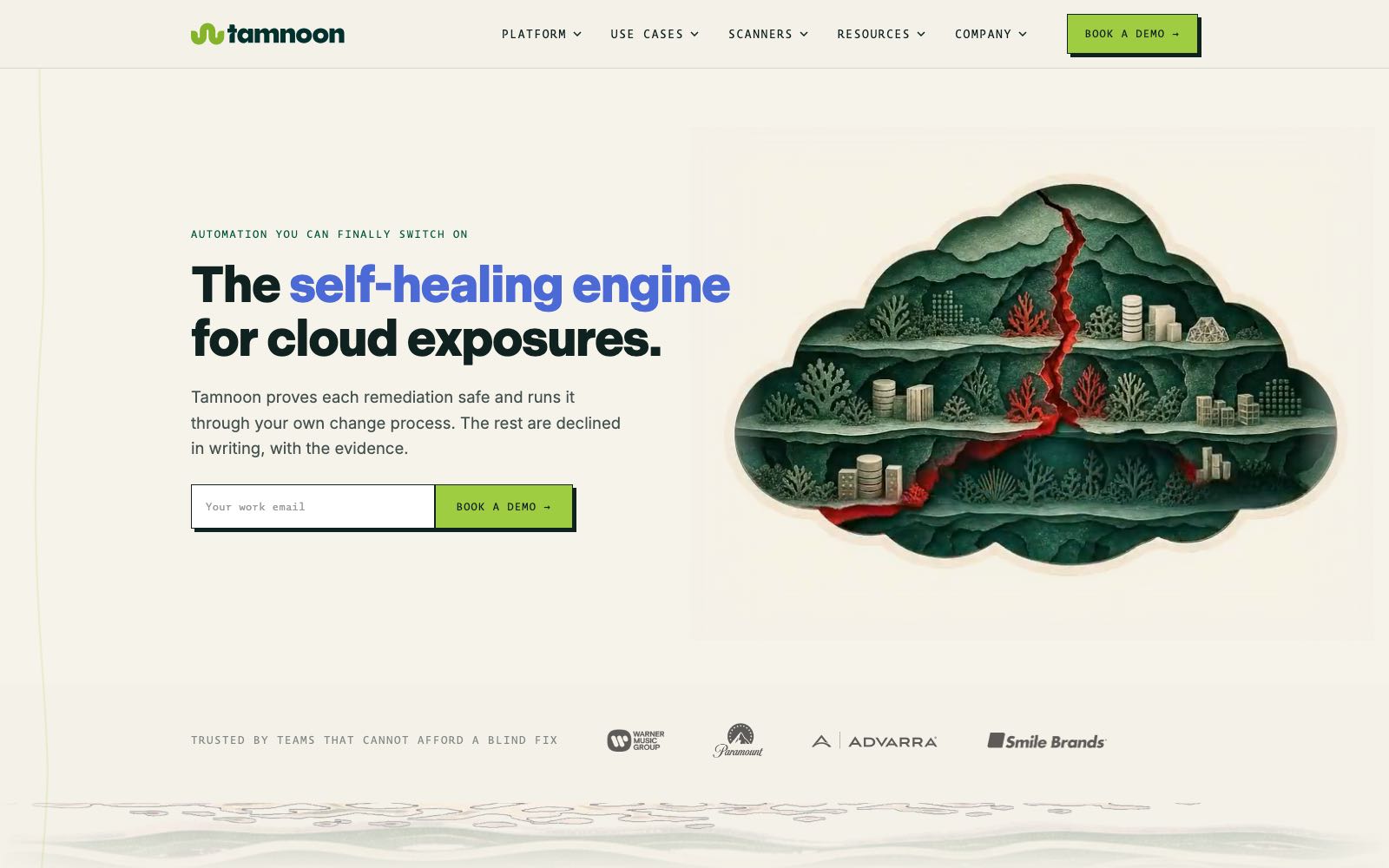 Tamnoon homepage hero