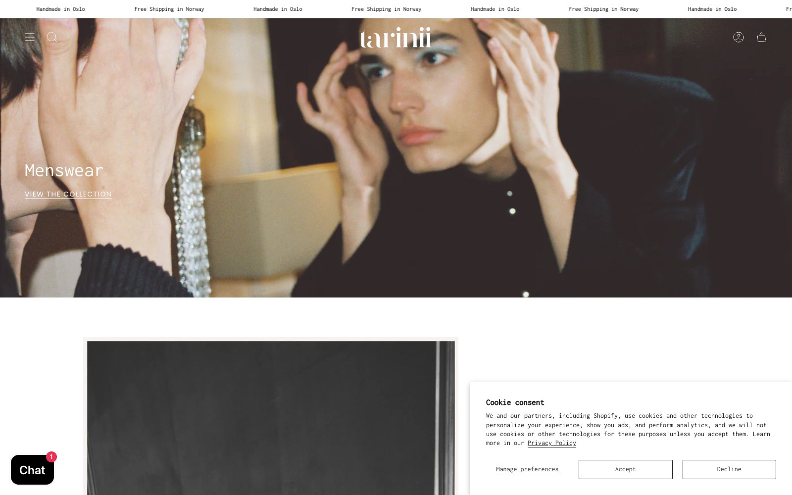 Tarinii homepage hero